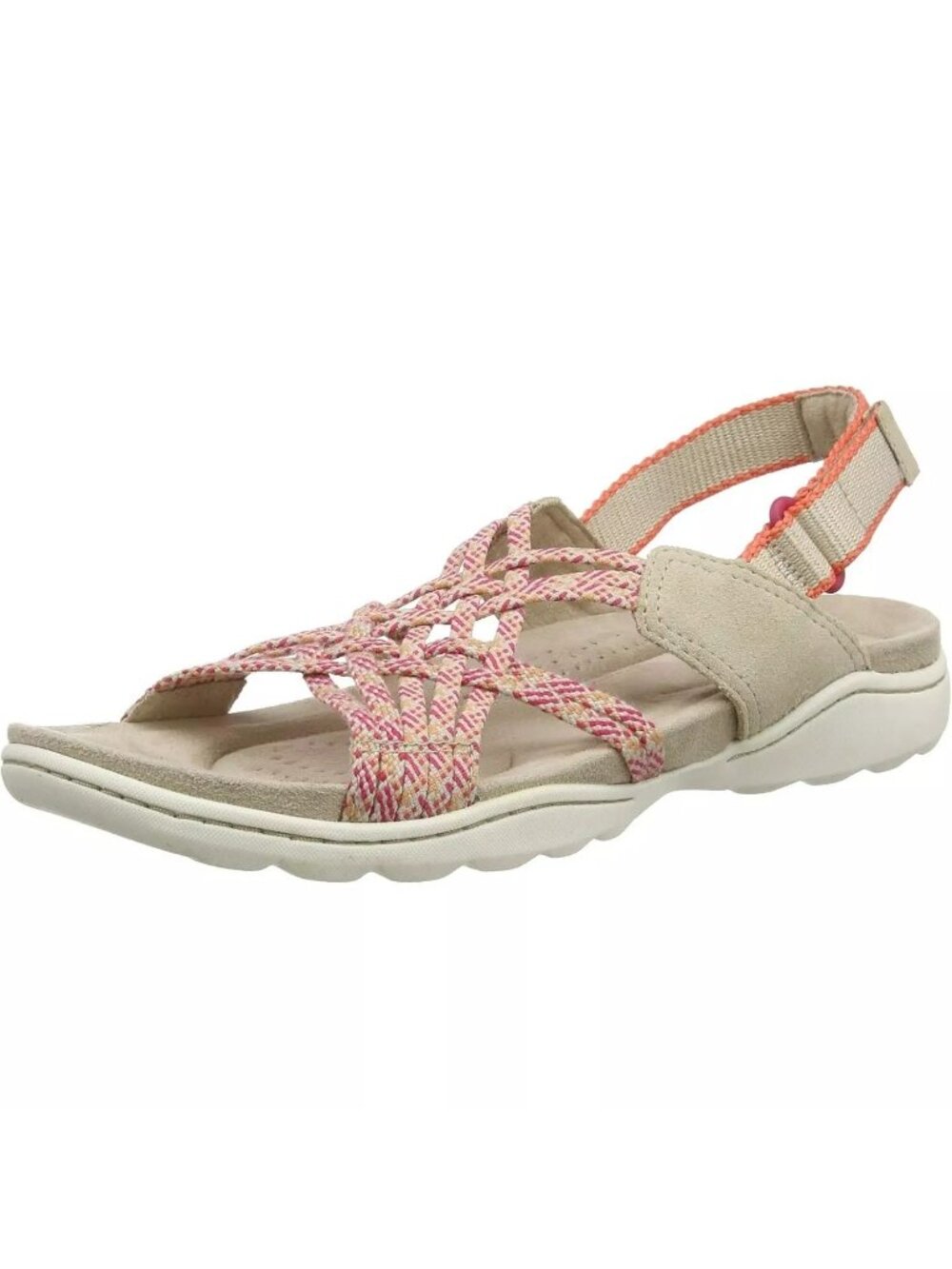 Clarks Womens Amanda Ease Slingback Fisherman Sandal Beige Size US 11M